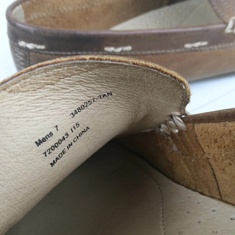 Frye Brown Leather Men’s Moccasin Loafers Size 7 Lewis Venetian Driving Shoes